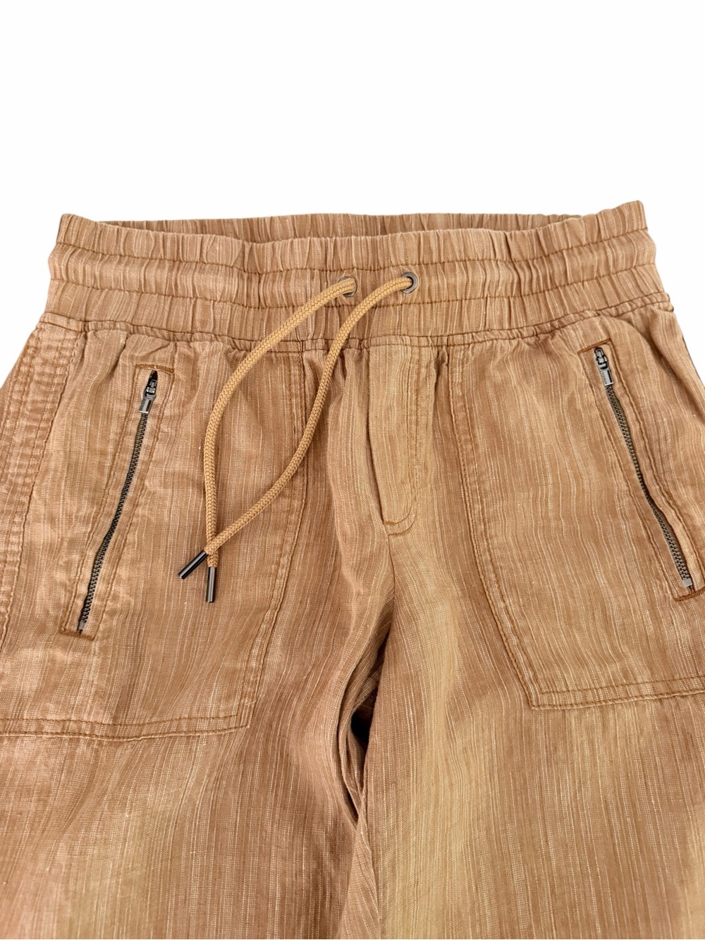 ATHLETA Cabo Linen Textured Wide Leg Pants Terracotta Resort size 4 - Picture 3 of 13